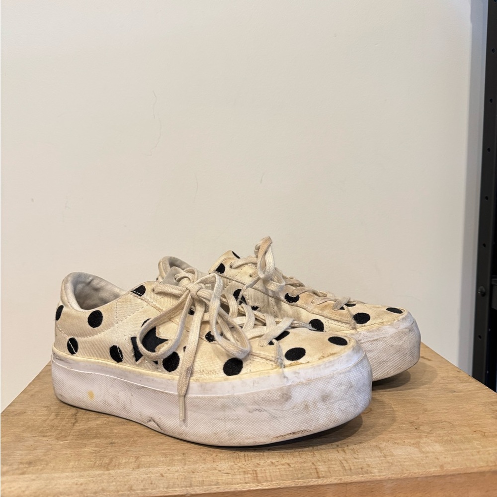 Polka Dot Platform Sneakers